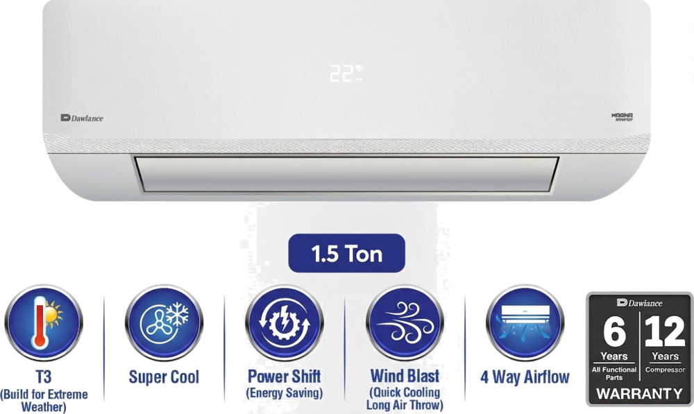 Magna T3 1.5 Ton Milky White Textured 